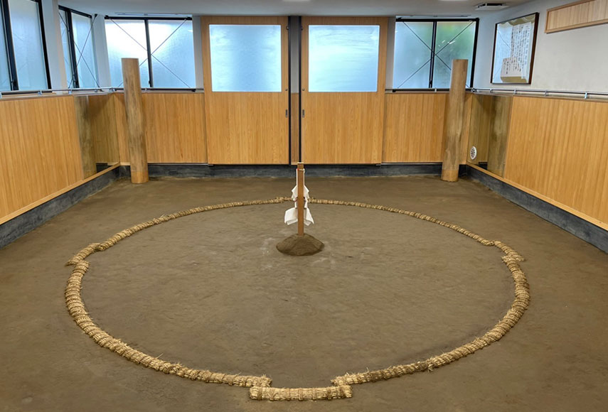 二子山部屋 稽古場